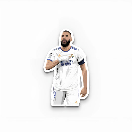 Karim Benzema Laptop Sticker