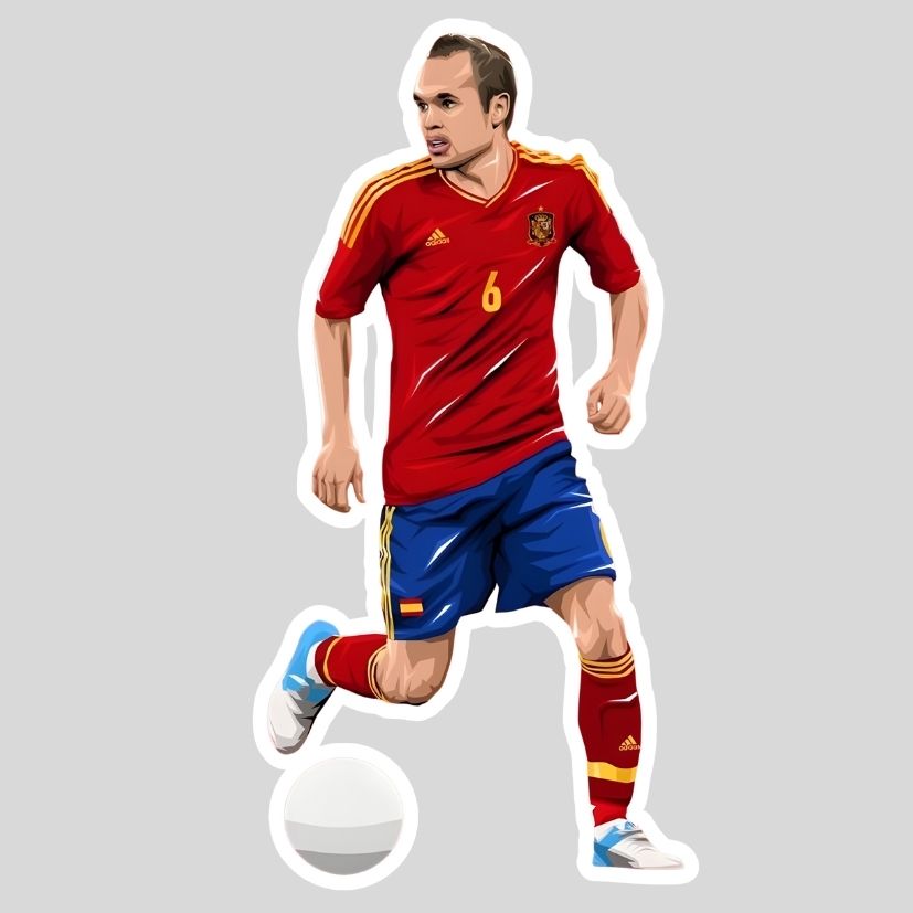 Andrés Iniesta Sticker