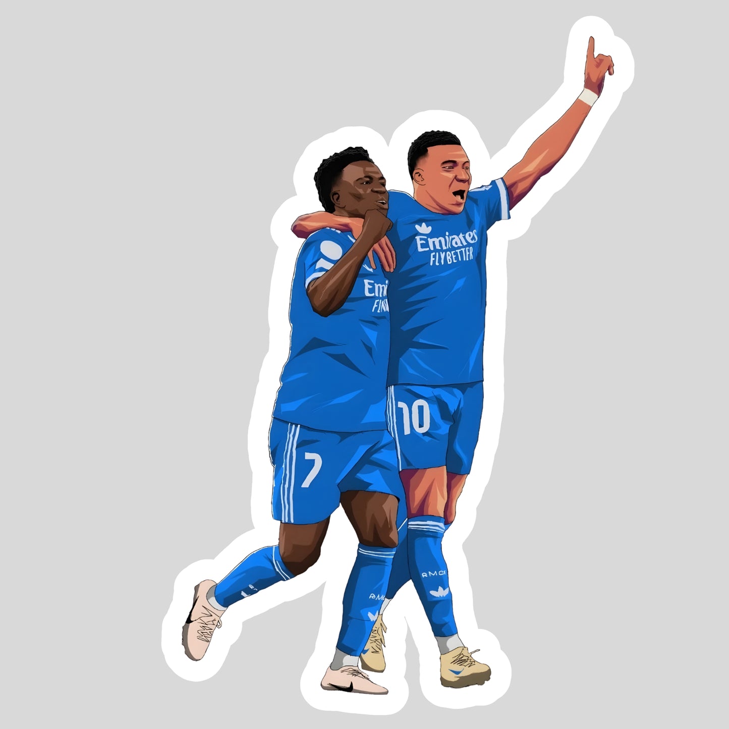 Vinicius Jr & Mbappé Sticker