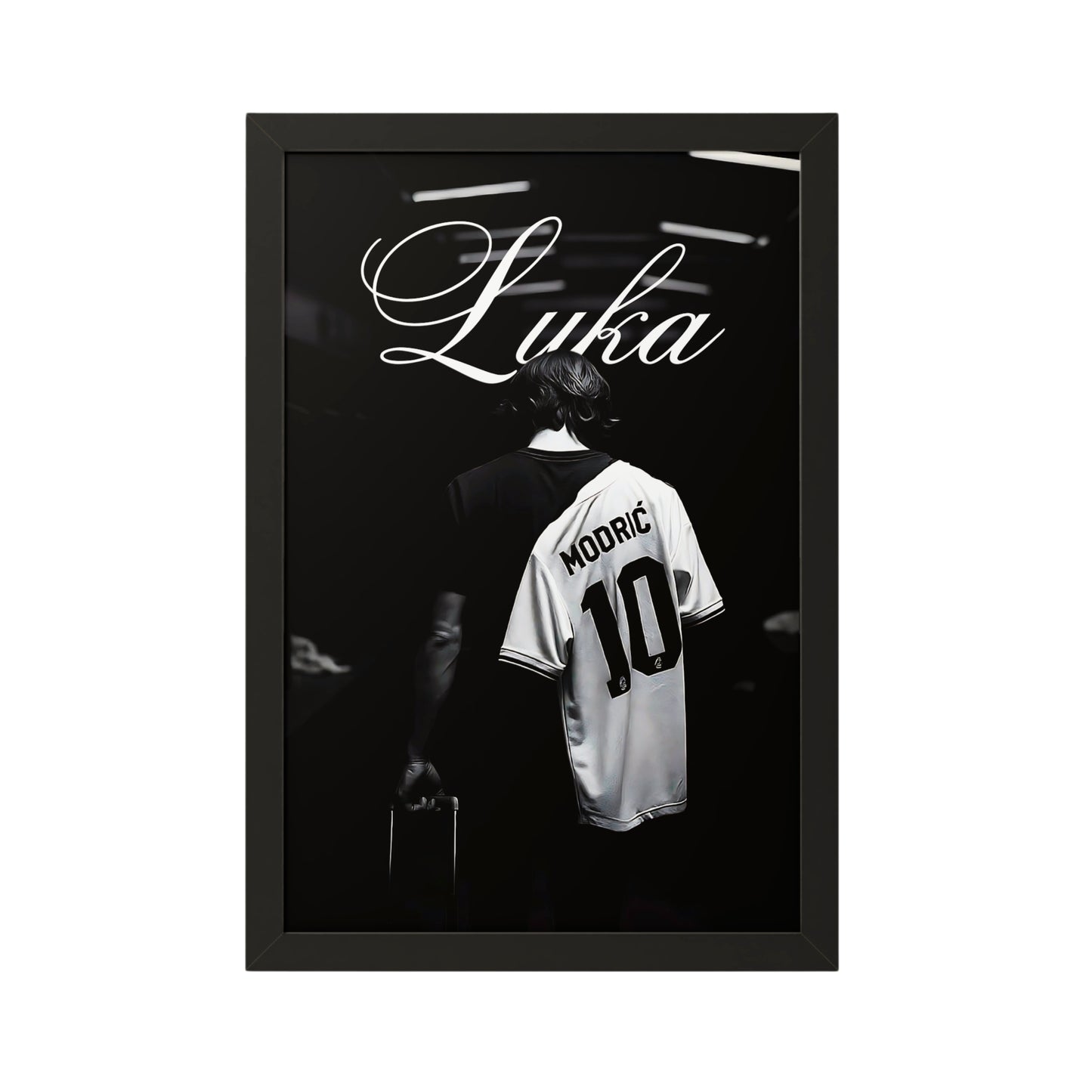 Luka Modrić Black Framed Poster