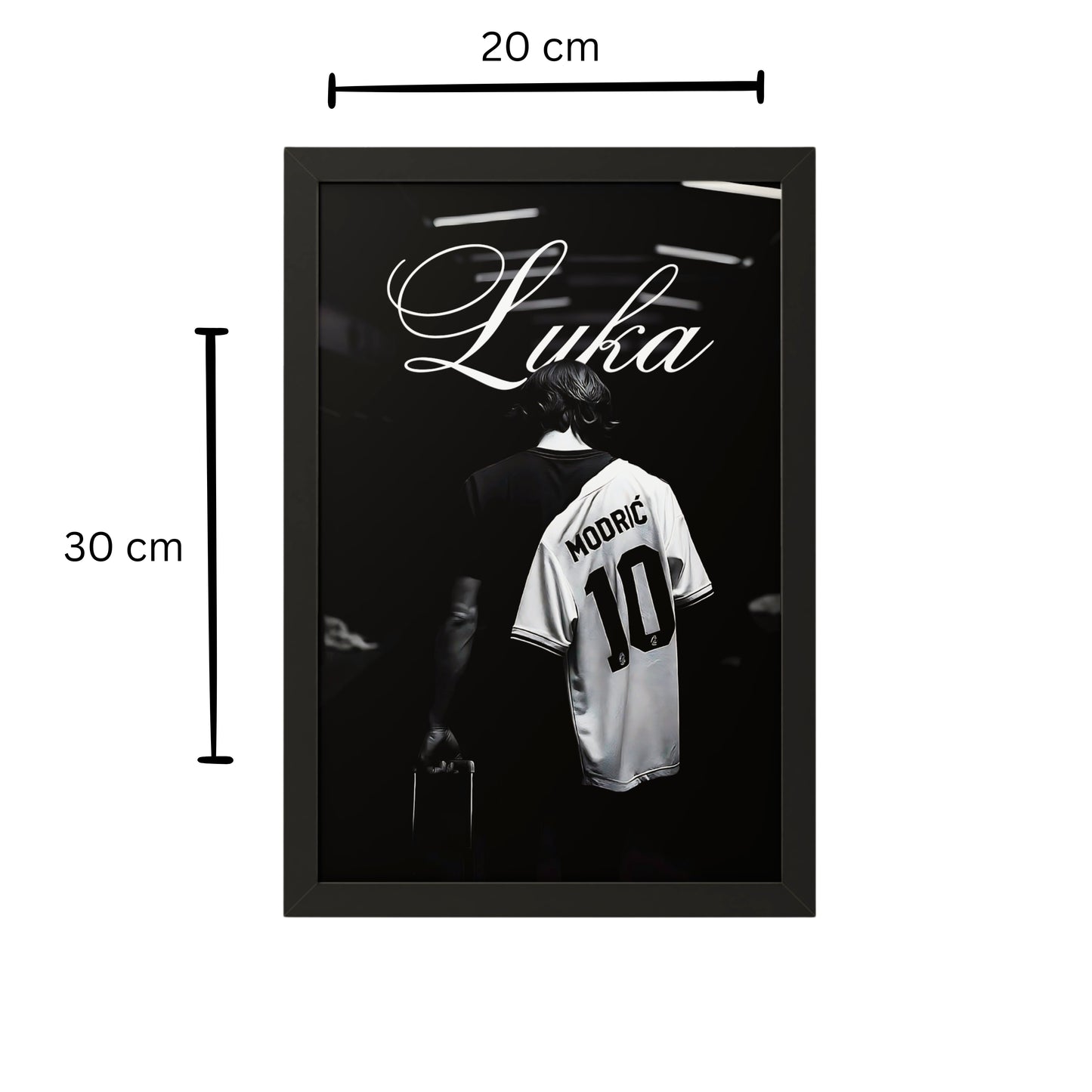 Luka Modrić Black Framed Poster