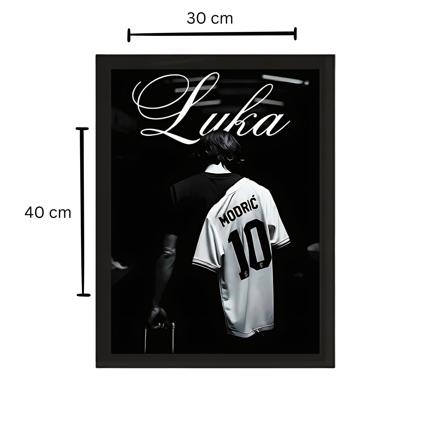 Luka Modrić Black Framed Poster