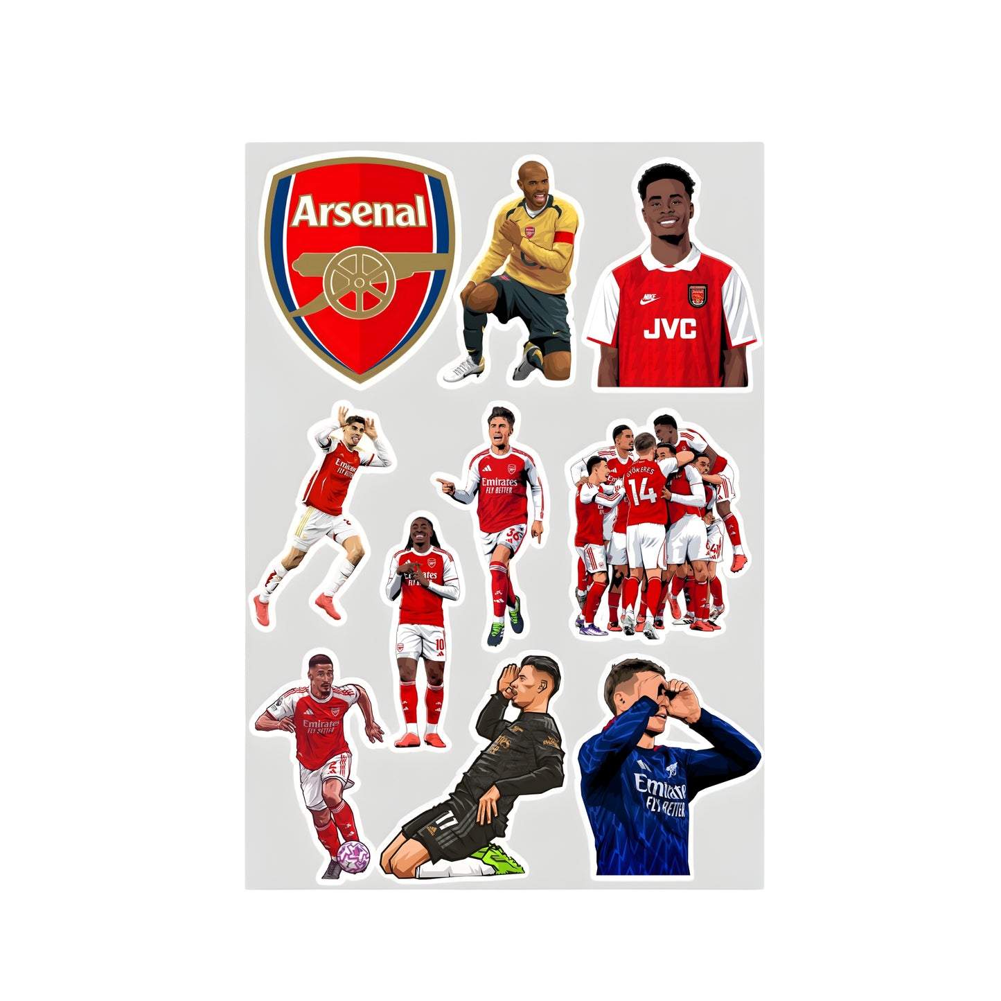 Arsenal Sticker Sheet
