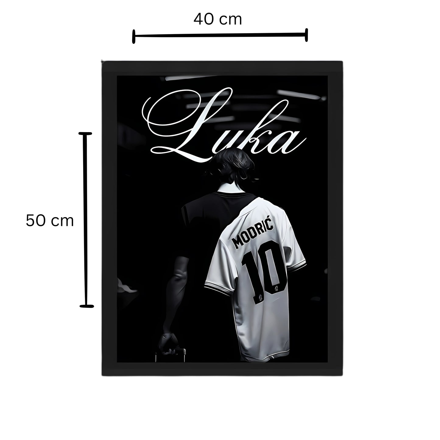 Luka Modrić Black Framed Poster