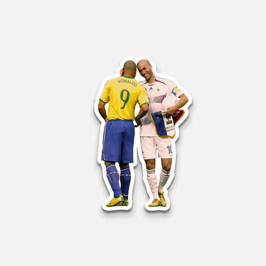 Ronaldo & Zidane Laptop Sticker
