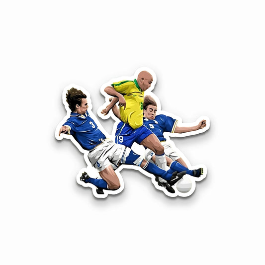 Maldini, Ronaldo & Cannavaro Laptop Sticker