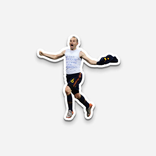 Andrés Iniesta Laptop Sticker