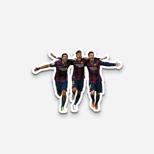 Messi, Suarez & Neymar Laptop Sticker