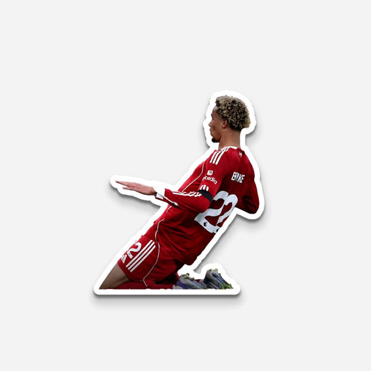 Hugo Ekitike Laptop Sticker