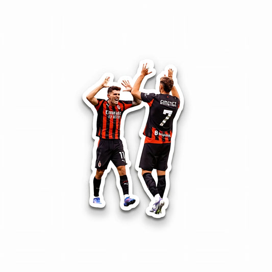 Pulisic & Gimenez Laptop Sticker