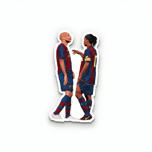 Henry & Ronaldinho Sticker