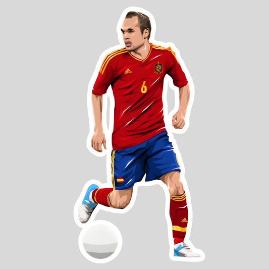 Andrés Iniesta Sticker