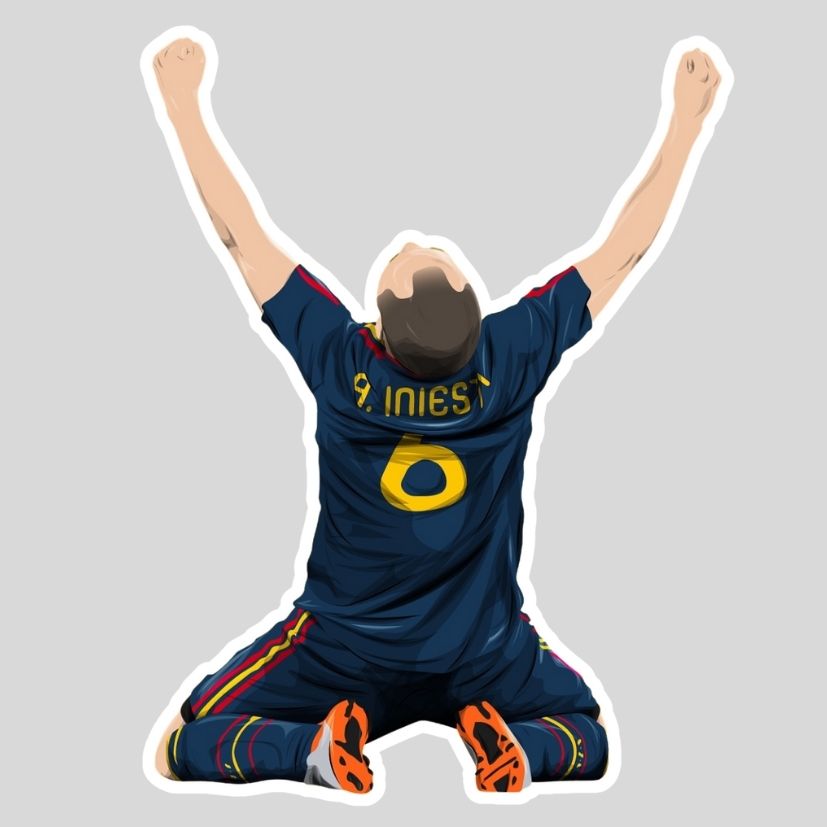 Andrés Iniesta Sticker