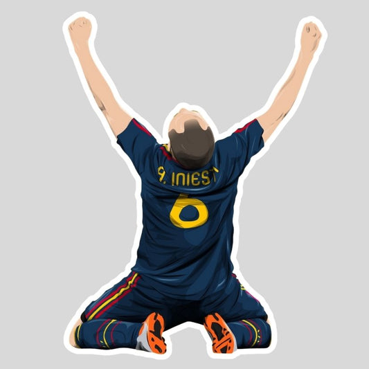 Andrés Iniesta Sticker