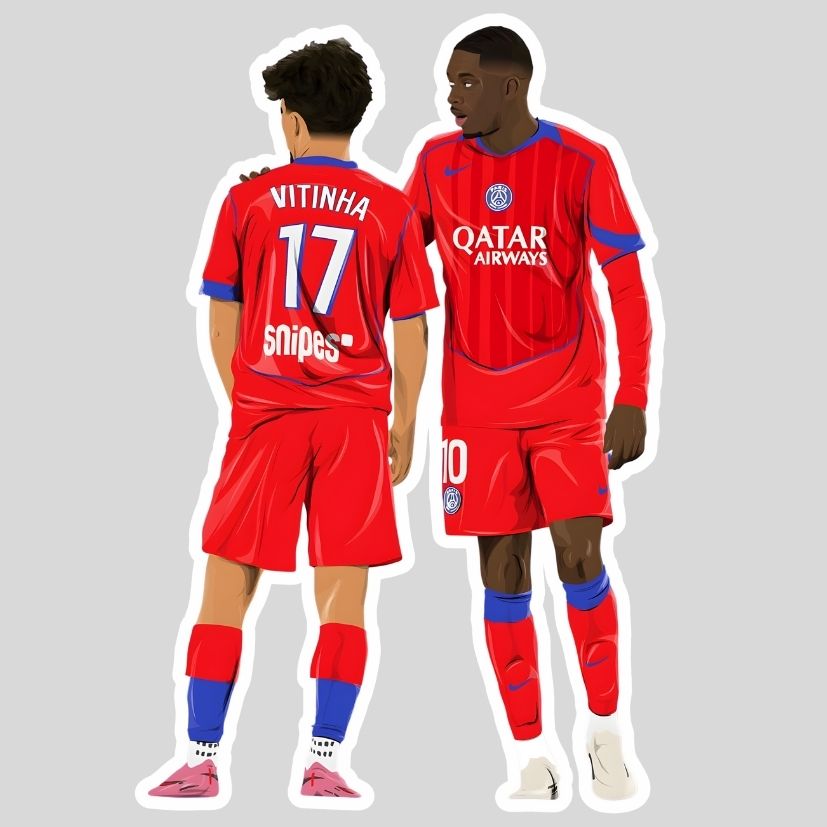Vitinha & Dembélé Sticker