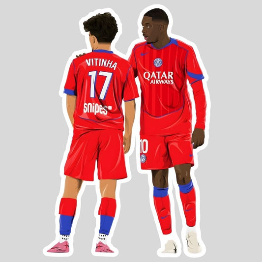 Vitinha & Dembélé Sticker