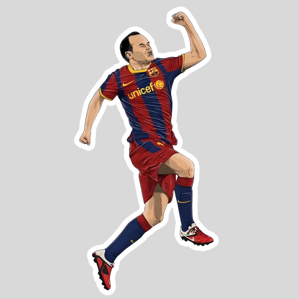 Andrés Iniesta Sticker