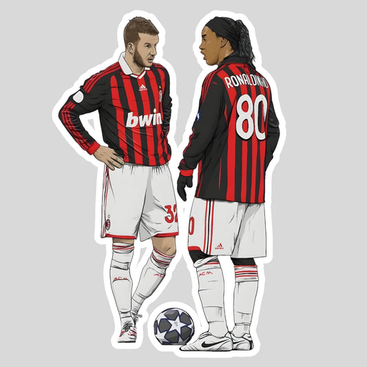 Beckham & Ronaldinho Sticker