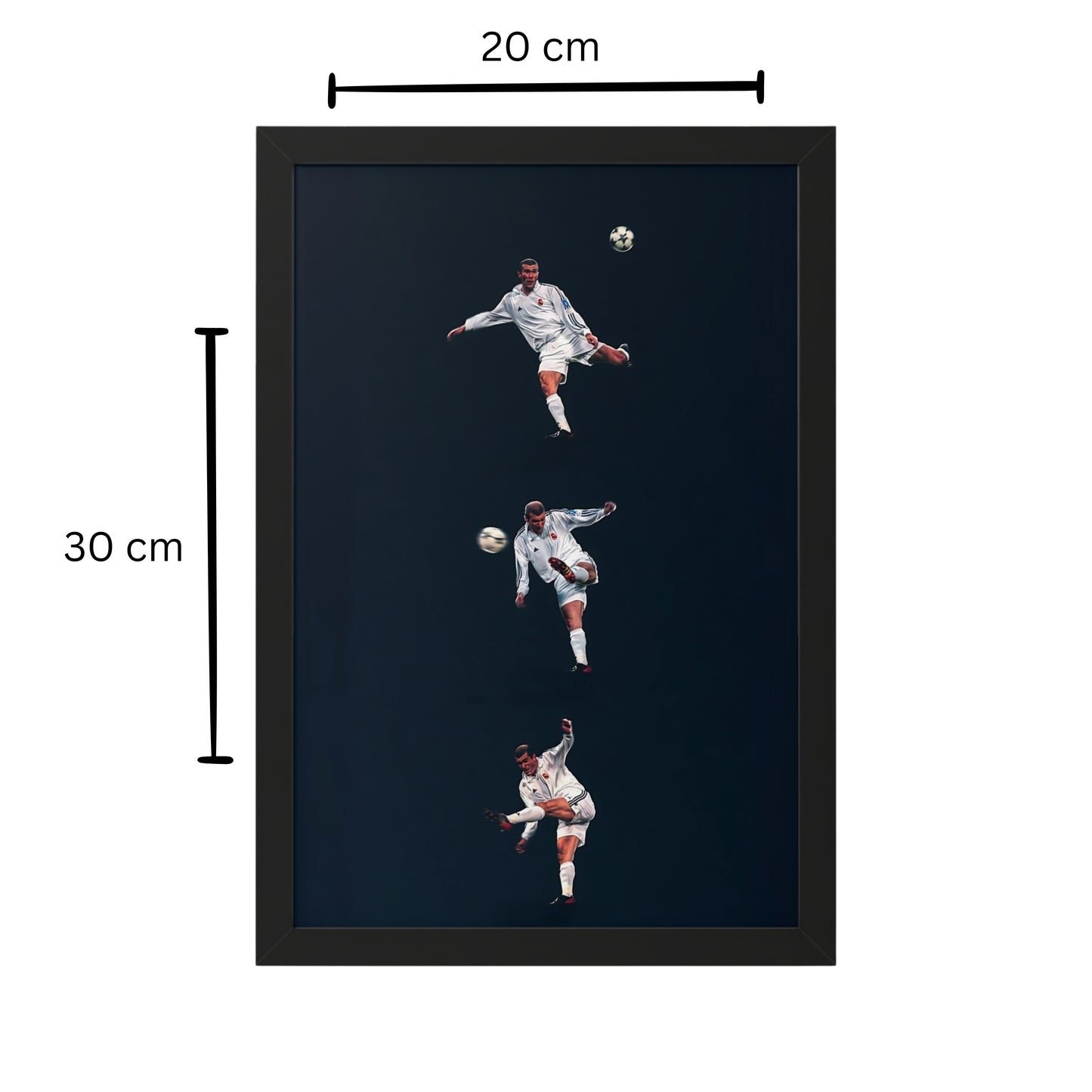 Zidane Black Framed Poster