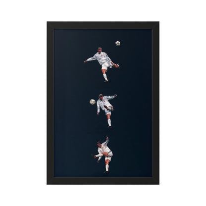 Zidane Black Framed Poster