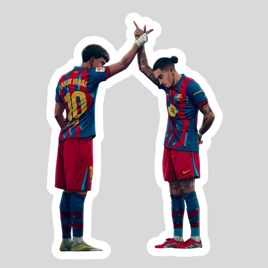 Lamine Yamal & Raphinha Sticker