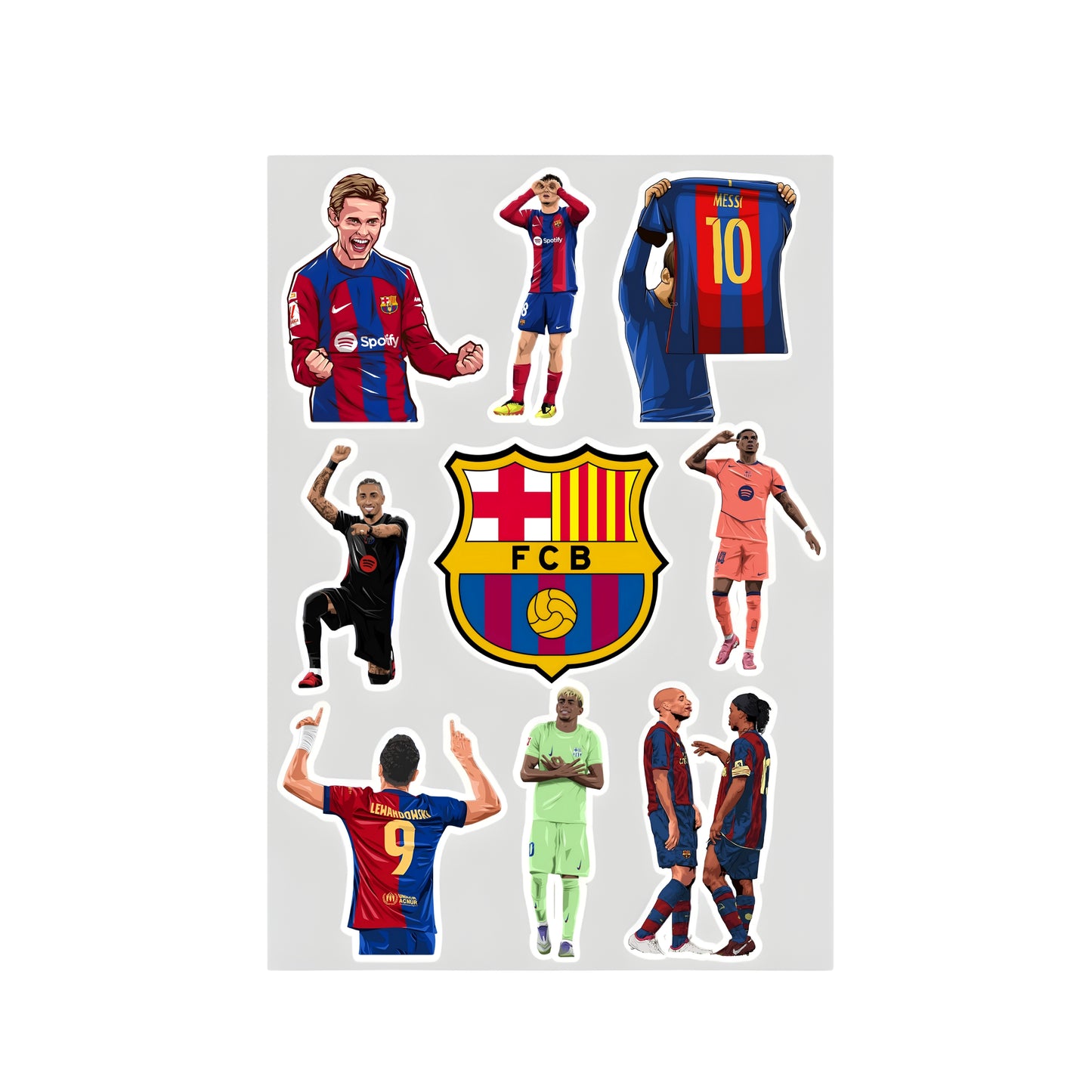 FC Barcelona Sticker Sheet